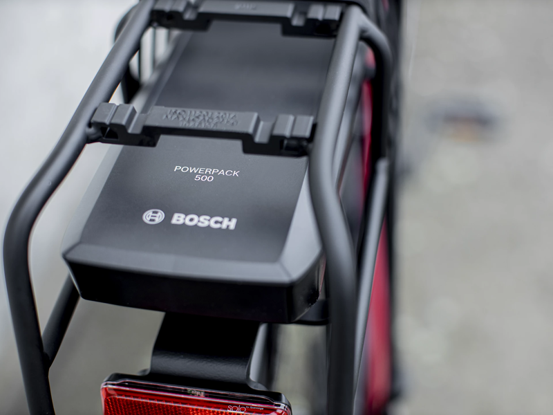 Trek District+ 4 400wh Lowstep Electric Hybrid  Bike 2022 in Red-9